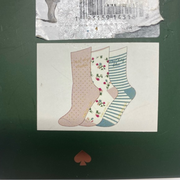 NEW Kate Spade Met My Match Wedding Crew Socks 3 Pack - Picture 4 of 4